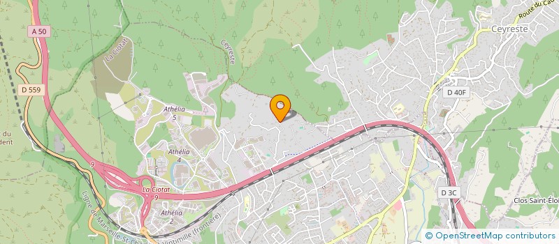 localisation de l'entreprise GINGER 2  LA CIOTAT