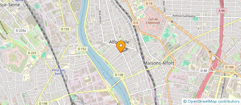 localisation de l'entreprise GINGER à ALFORTVILLE