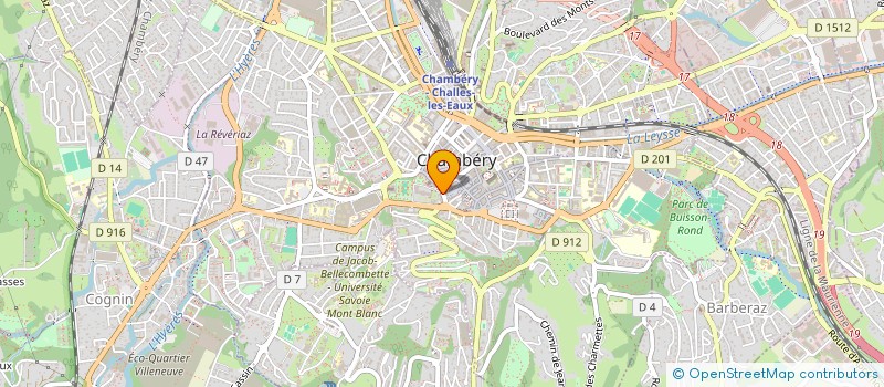 localisation de l'entreprise GINGER  CHAMBERY