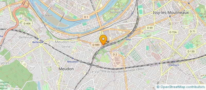 localisation de l'entreprise GINGER BURGEAP à ISSY-LES-MOULINEAUX