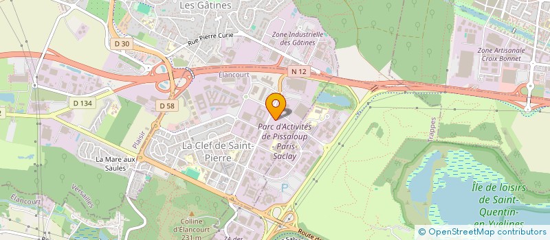 localisation de l'entreprise GINGER CATED à ELANCOURT