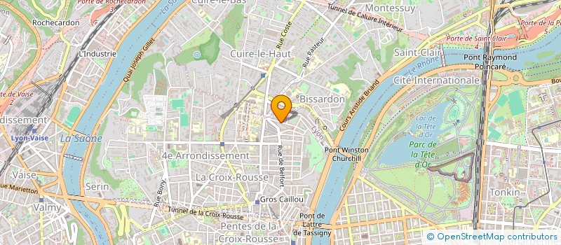 localisation de l'entreprise GINGER RH à LYON