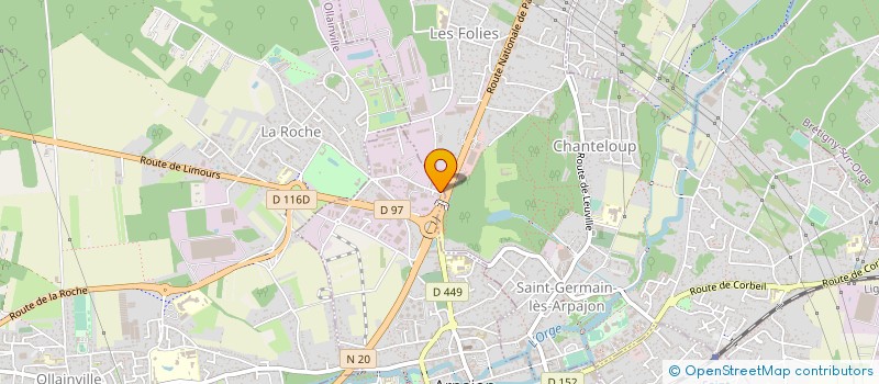 localisation de l'entreprise GINGERLILY-EXIO à ARPAJON