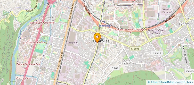 localisation de l'entreprise GINGHO à ECHIROLLES