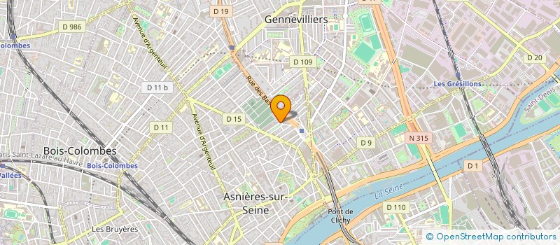 localisation de l'entreprise GINGKO  ASNIERES-SUR-SEINE