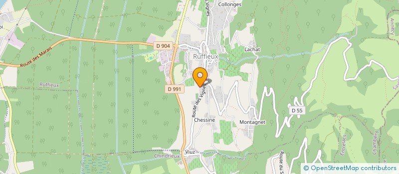 localisation de l'entreprise GINGKO BILOBA  RUFFIEUX