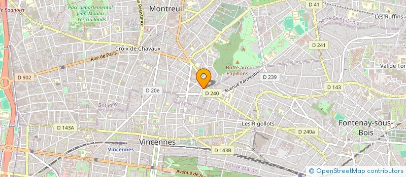 localisation de l'entreprise GINI SOFT à MONTREUIL