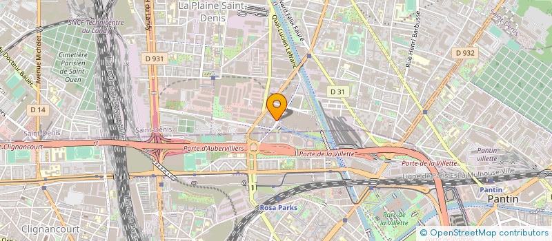localisation de l'entreprise GINKEO à AUBERVILLIERS