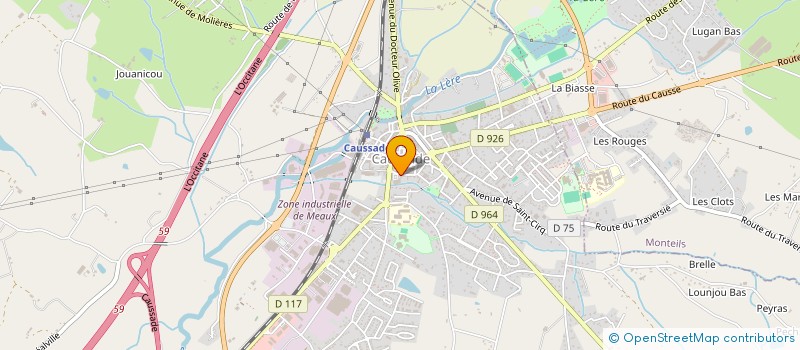 localisation de l'entreprise GINKGO à CAUSSADE