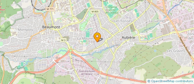 localisation de l'entreprise GINKGO  AUBIERE