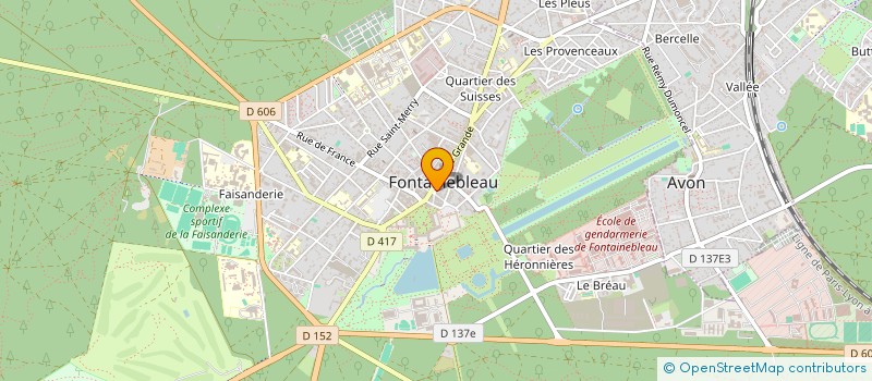 localisation de l'entreprise GINKGO à FONTAINEBLEAU