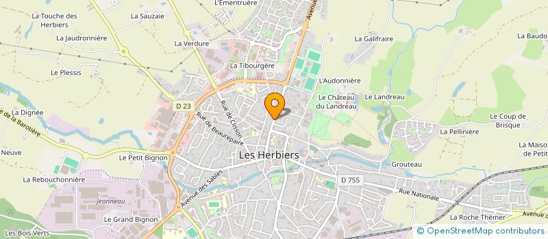 localisation de l'entreprise GINKGO à LES HERBIERS