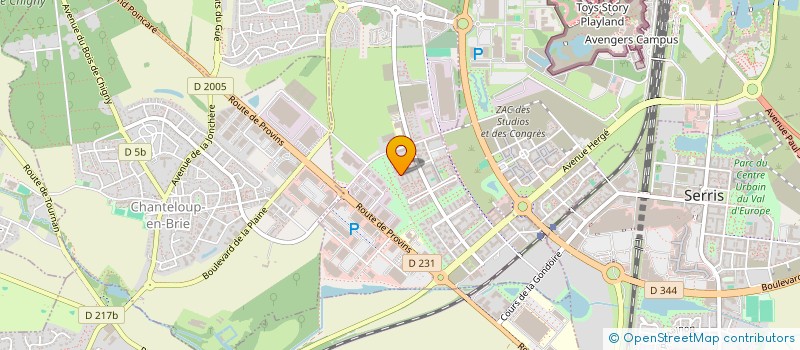 localisation de l'entreprise GINKGO  MONTEVRAIN