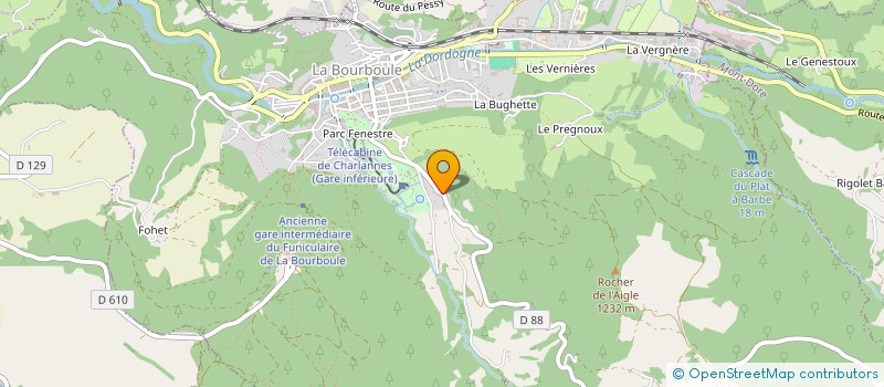 localisation de l'entreprise GINKGO  LA BOURBOULE