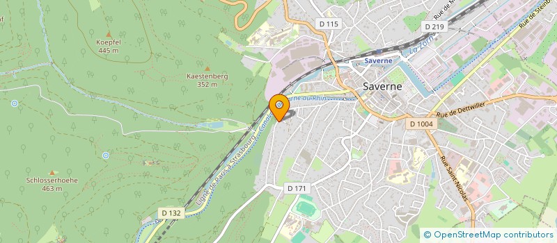 localisation de l'entreprise GINKGO  SAVERNE