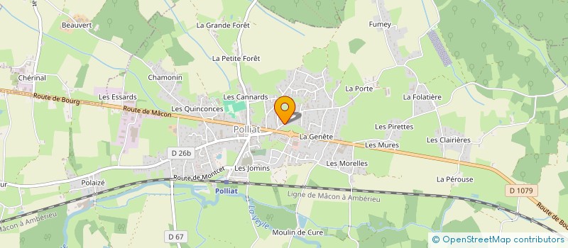 localisation de l'entreprise GINKGO  POLLIAT