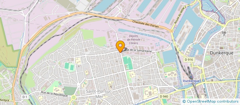 localisation de l'entreprise GINKGO à DUNKERQUE