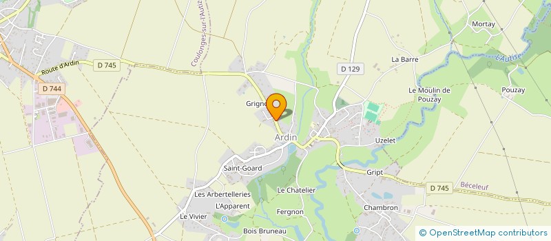 localisation de l'entreprise GINKGO  ARDIN