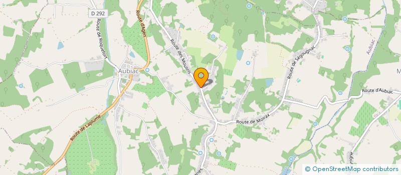 localisation de l'entreprise GINKGO BILOBA CONSEIL  AUBIAC