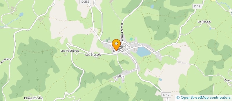 localisation de l'entreprise GINKGO DEVELOPPEMENT à OUROUX-EN-MORVAN