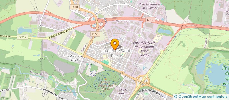 localisation de l'entreprise GINKGO DRIVE à ELANCOURT