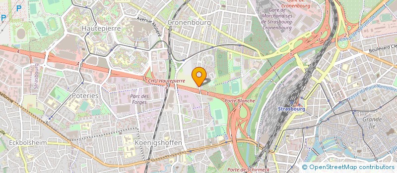localisation de l'entreprise GINKGO SERVICE à STRASBOURG