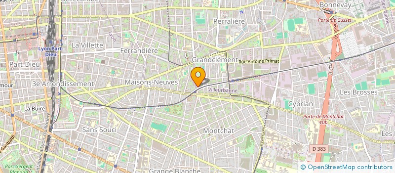 localisation de l'entreprise GINKGODEV à VILLEURBANNE