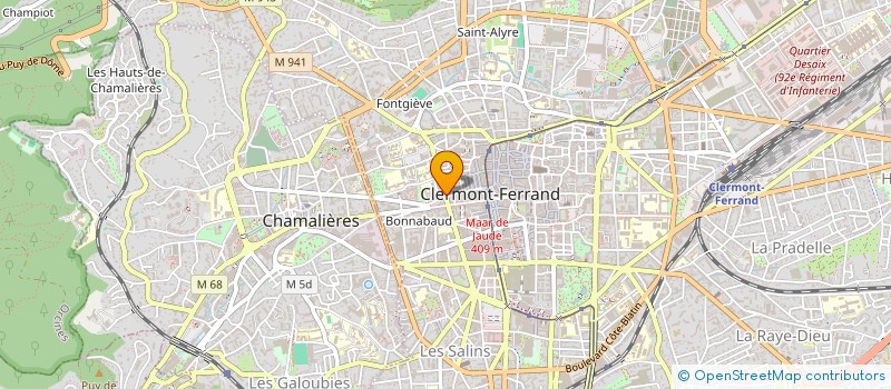 localisation de l'entreprise GINKO  CLERMONT-FERRAND