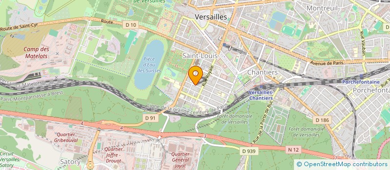 localisation de l'entreprise GINKO à VERSAILLES