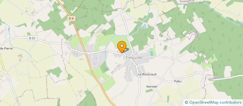 localisation de l'entreprise GINKO  TREGUIDEL