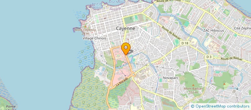 localisation de l'entreprise GINKO B  CAYENNE