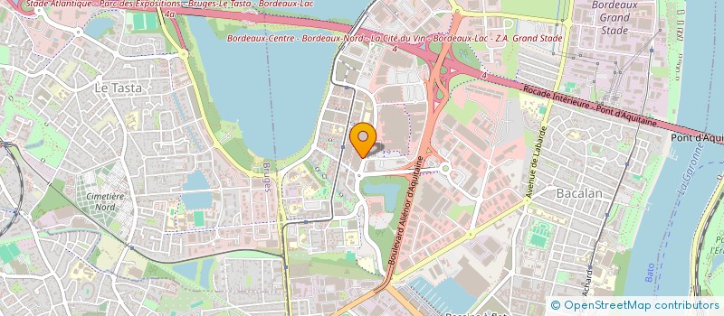 localisation de l'entreprise GINKO EYE INVEST à BORDEAUX