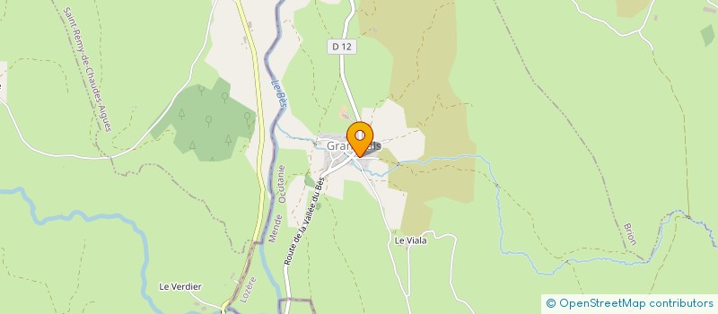 localisation de l'entreprise GINMEN  GRANDVALS