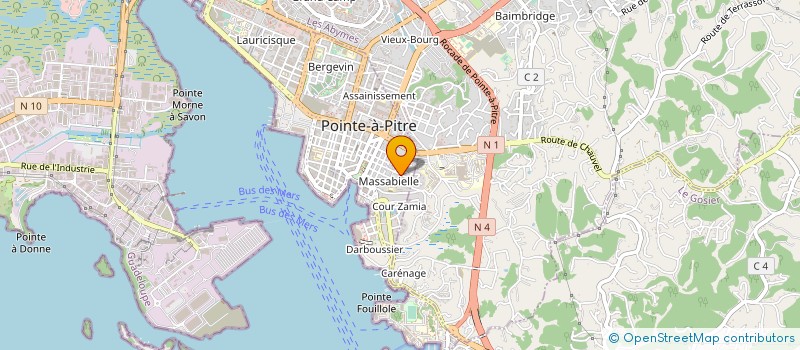 localisation de l'entreprise GINO à POINTE-A-PITRE