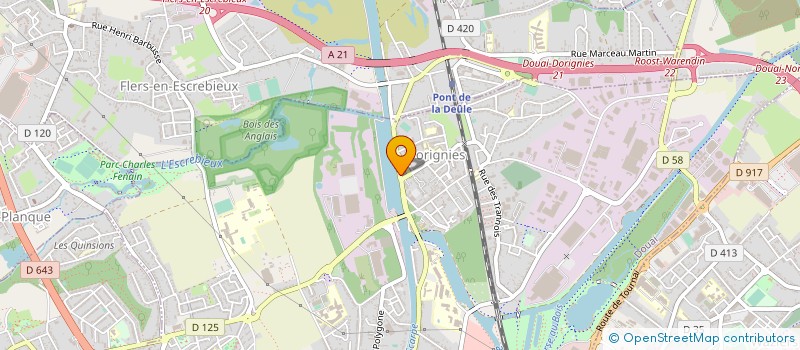 localisation de l'entreprise GINO PILOTE  DOUAI