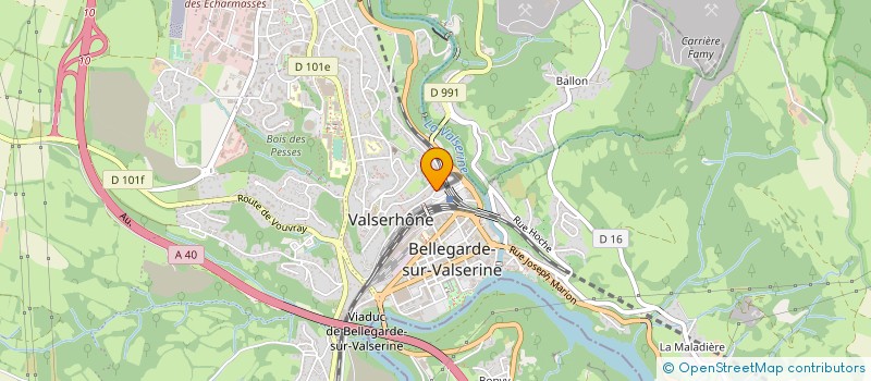 localisation de l'entreprise GINOBAT à VALSERHONE