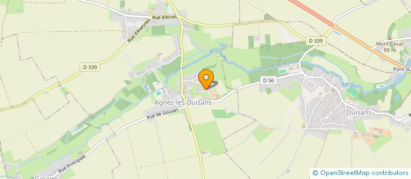 localisation de l'entreprise GINOSAM  AGNEZ-LES-DUISANS