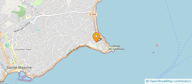 localisation de l'entreprise GINOSTRA à SAINTE-MAXIME