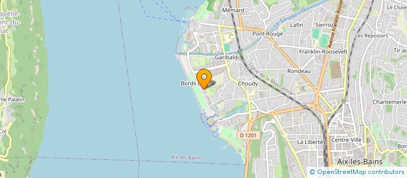 localisation de l'entreprise GINOT DU LAC  AIX-LES-BAINS