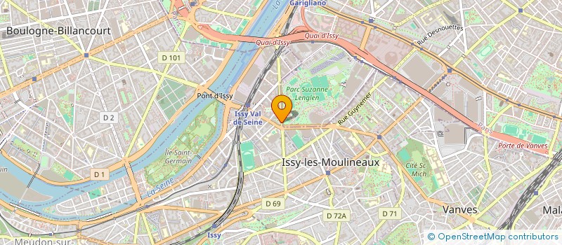 localisation de l'entreprise GINOVE à ISSY-LES-MOULINEAUX