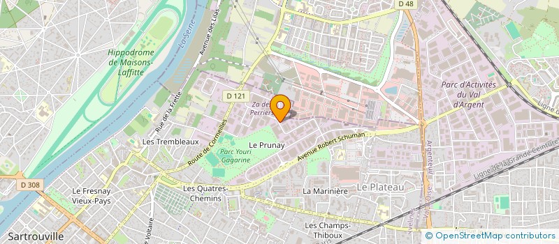 localisation de l'entreprise GINS  SARTROUVILLE