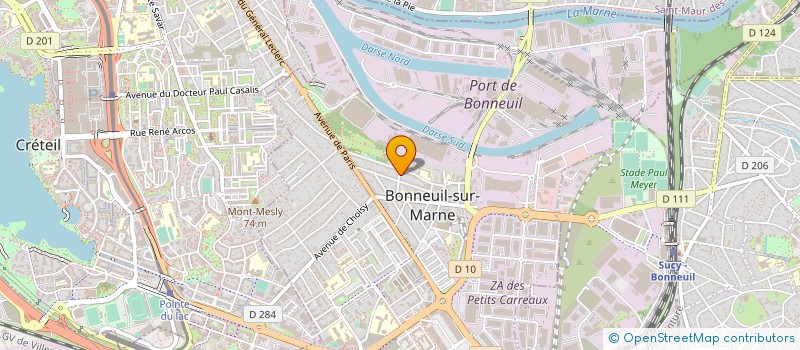 localisation de l'entreprise GINSAC LOUIS à BONNEUIL-SUR-MARNE