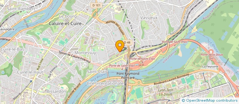 localisation de l'entreprise GINSKY  CALUIRE-ET-CUIRE