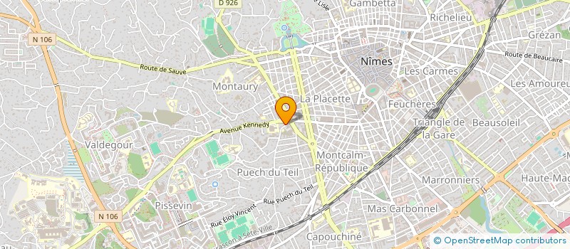 localisation de l'entreprise GINTO  NIMES