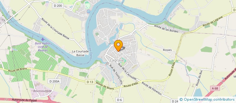 localisation de l'entreprise GINTO  LAGRAVE