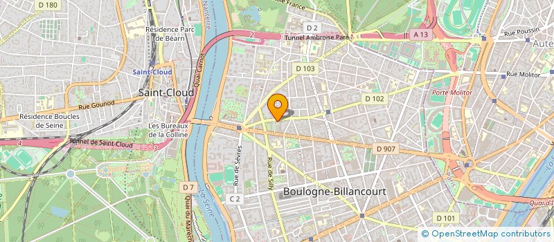 localisation de l'entreprise GINTO COMPANY  BOULOGNE-BILLANCOURT