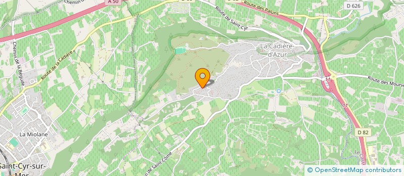 localisation de l'entreprise GINTRAC  LA CADIERE-D'AZUR