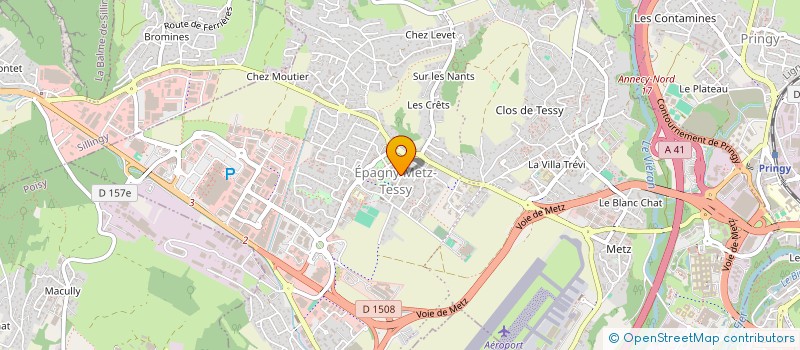 localisation de l'entreprise GINVEST  EPAGNY METZ-TESSY