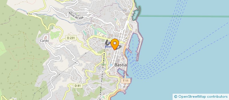 localisation de l'entreprise GIO2B à BASTIA