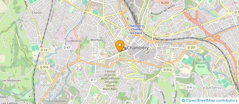 localisation de l'entreprise GIOANETTI à CHAMBERY